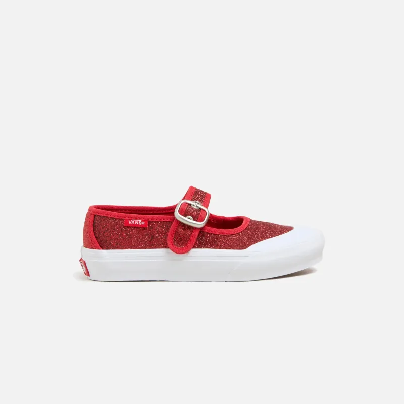 VANS PS Mary Jane - Glitter Red sold by Kith