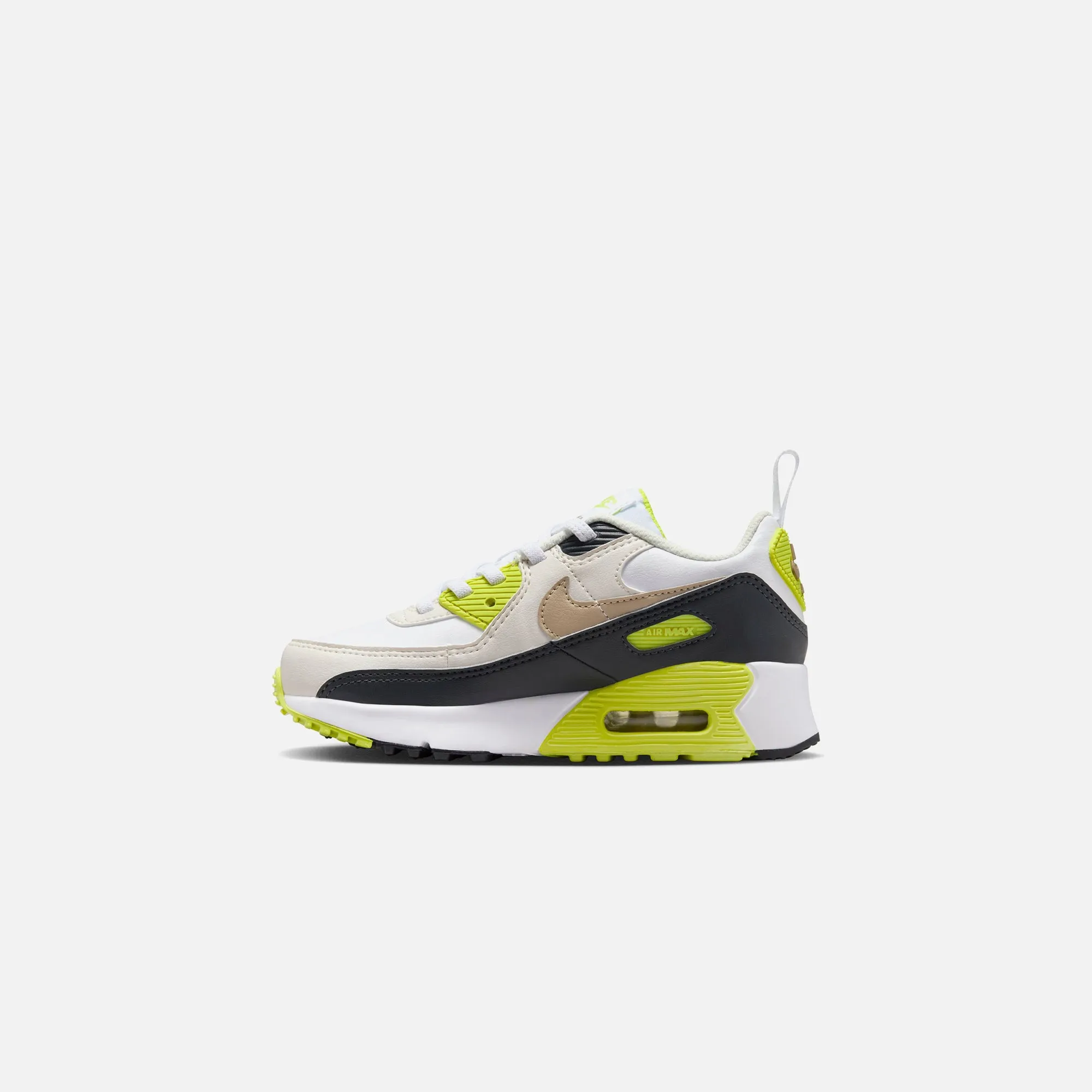 Nike PS Air Max 90 Easyon - White / Khaki / Cyber / Dark Smoke Grey sold by Kith product image thumbnail 5