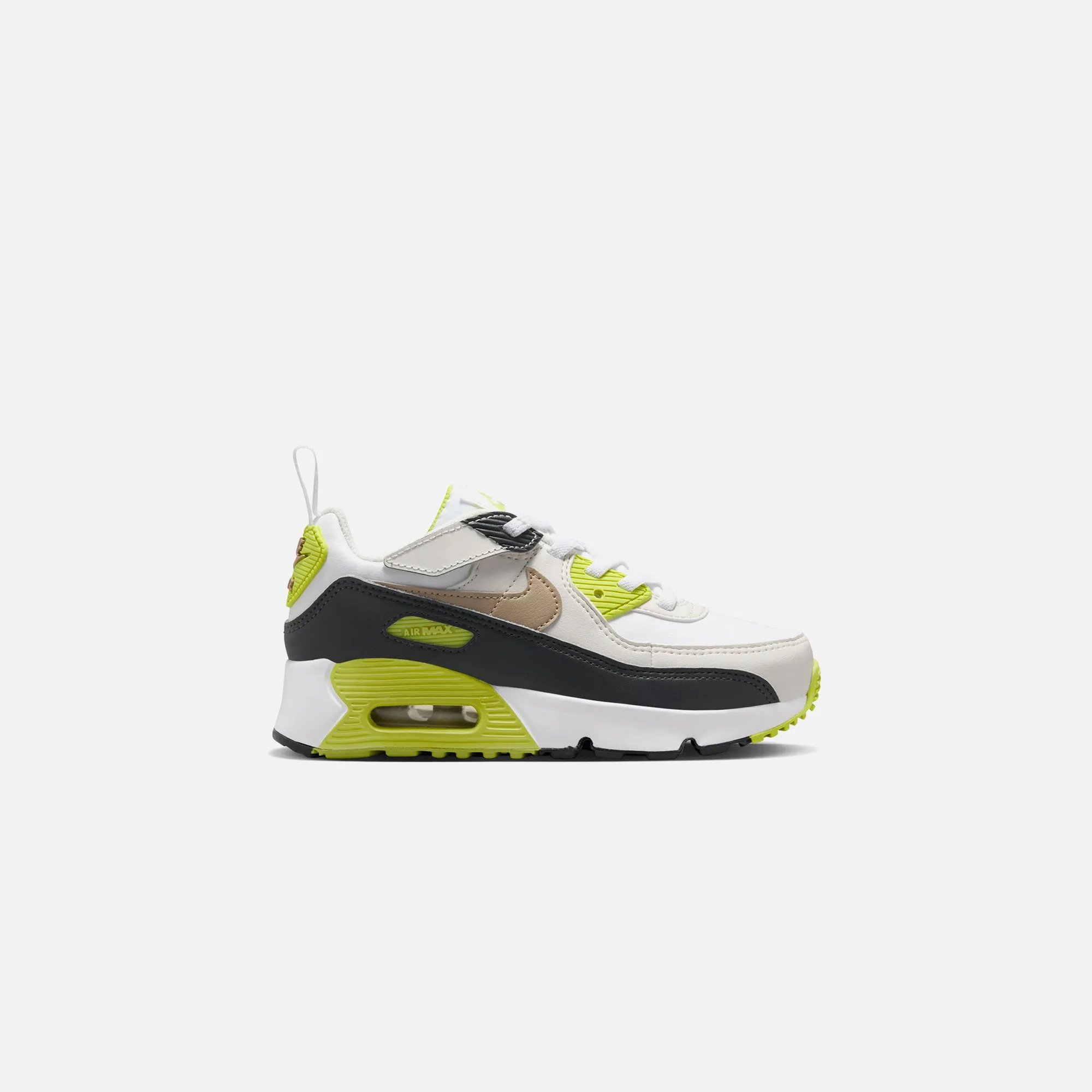 Nike PS Air Max 90 Easyon - White / Khaki / Cyber / Dark Smoke Grey sold by Kith