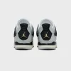 Jordan PS Air Jordan 4 Retro - Pure Platinum / Metallic Gold / Black sold by Kith