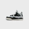 Jordan PS Air Jordan 4 Retro - Pure Platinum / Metallic Gold / Black sold by Kith