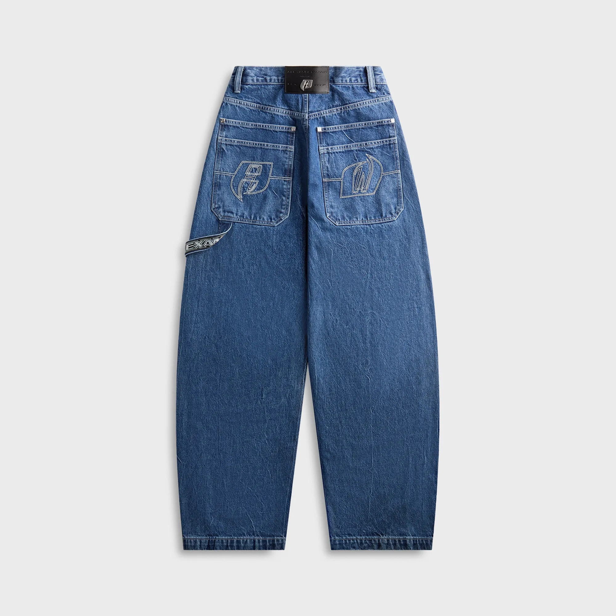 Alexander Wang Logo Elastic Rounded Jean - Blue sold by Kith product image thumbnail 2