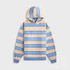 Marni Striped Yarn Dyed Sweatshirt - Blue Lilac sold by Kith