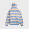 Marni Striped Yarn Dyed Sweatshirt - Blue Lilac sold by Kith