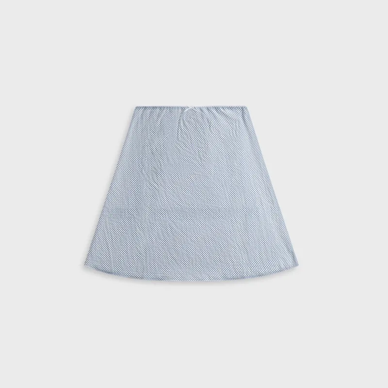 GUIZIO Gingham Paloma Skirt - Powder Blue sold by Kith