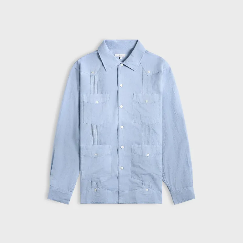 Engineered Garments Guayabera Shirt - Light Blue sold by Kith