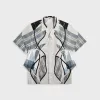 Craig Green Patchwork Shirt - Blue Mix sold by Kith