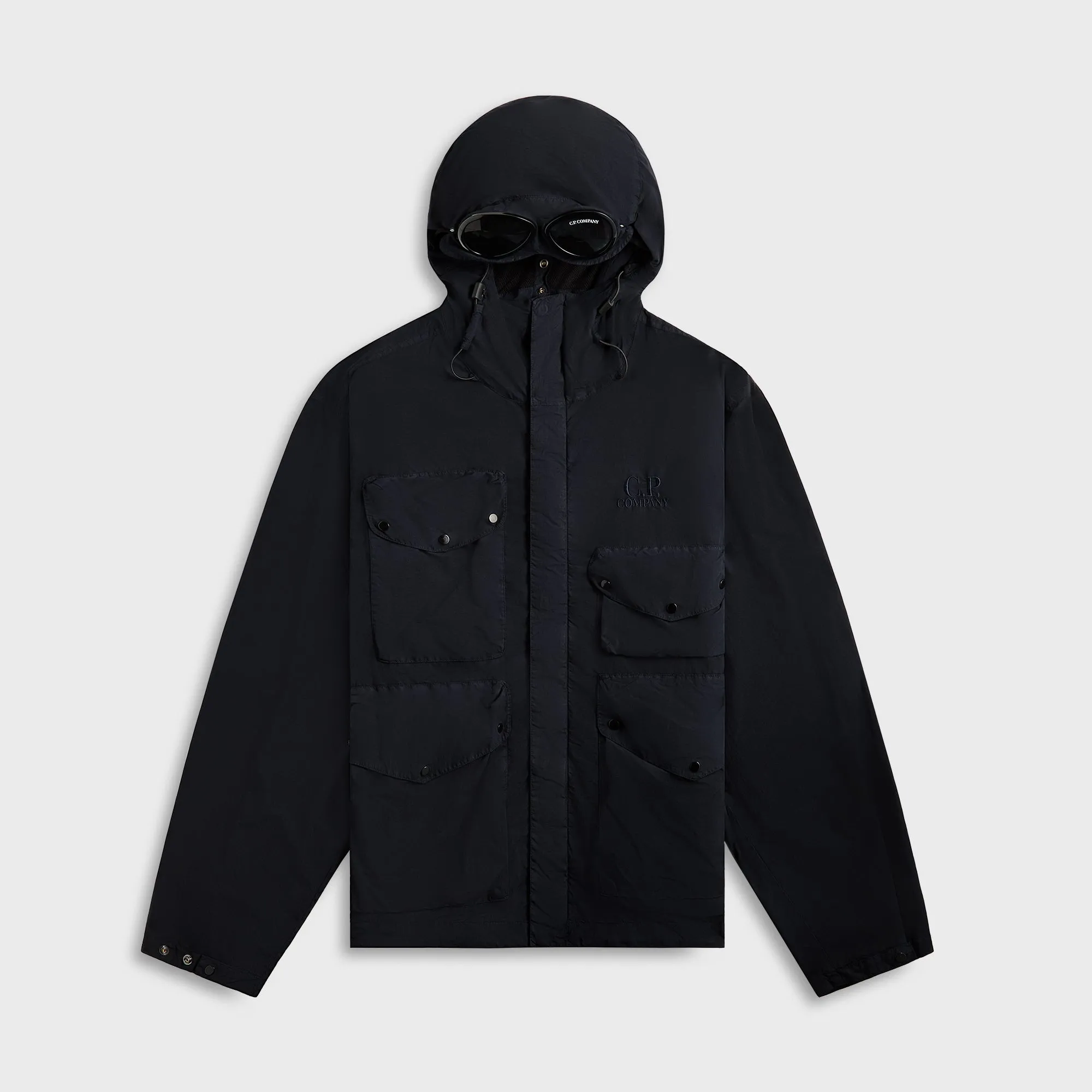 C.P. Company Flatt Nylon Goggle Jacket - Total Eclipse sold by Kith
