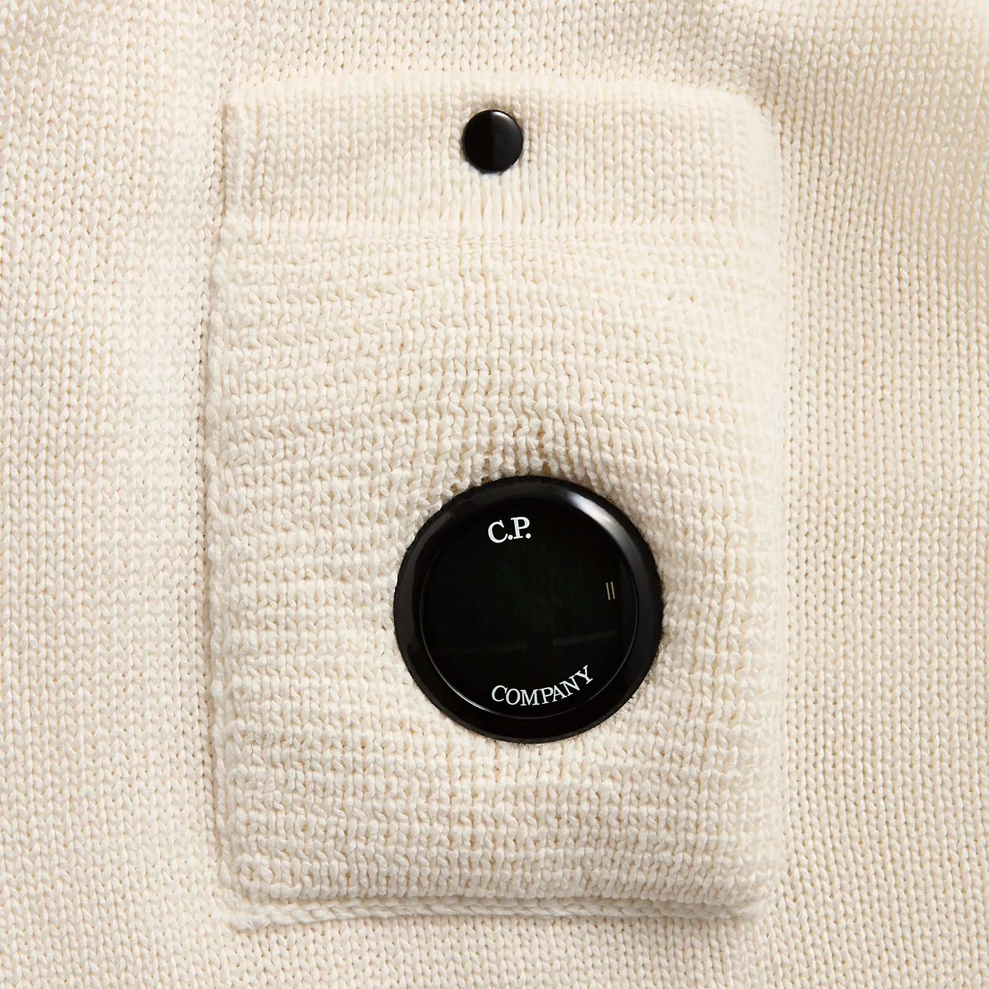 C.P. Company Compact Cotton Lens Knit - Gauze White sold by Kith product image thumbnail 3