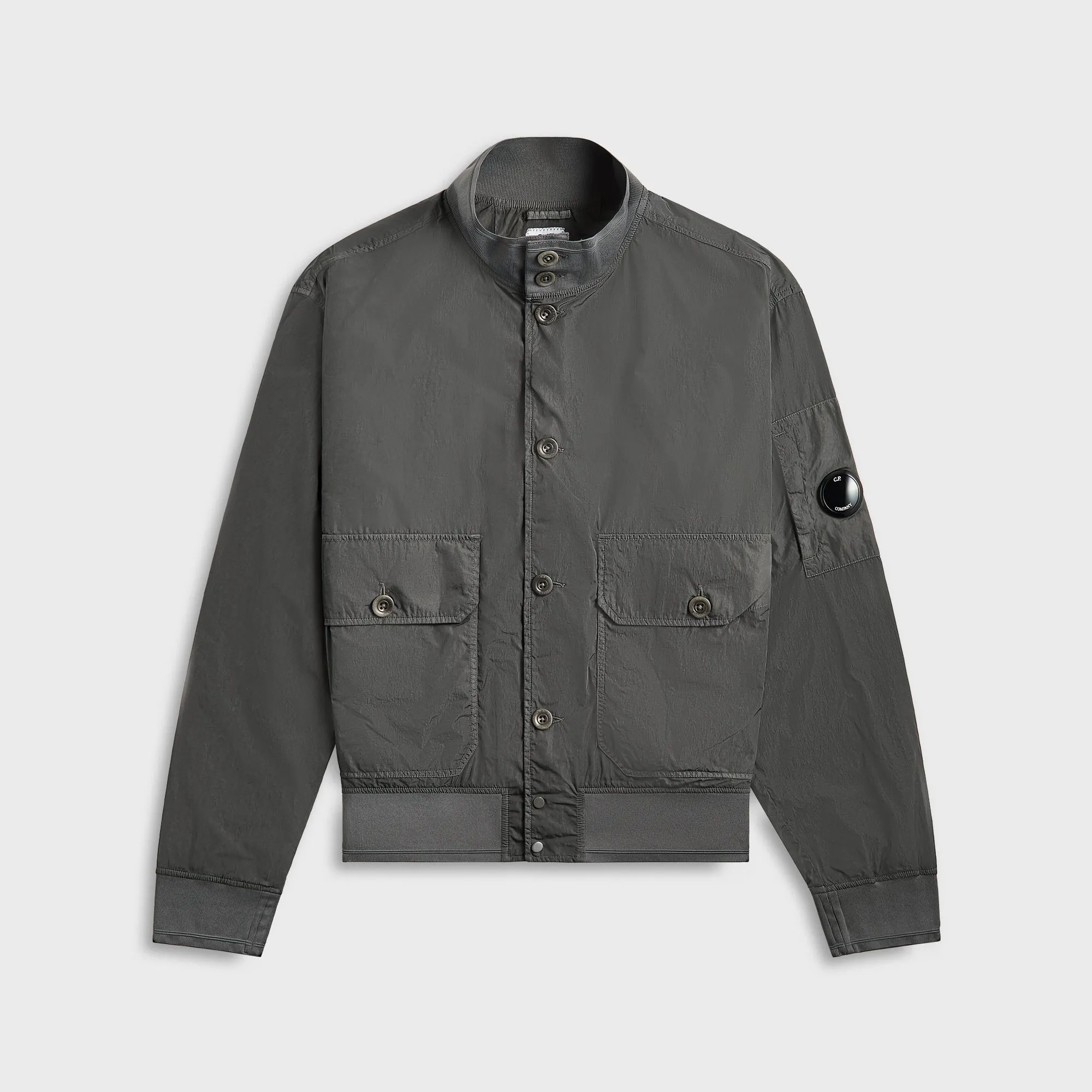 C.P. Company Chrome-R Full Button Jacket - Smoked Pearl sold by Kith