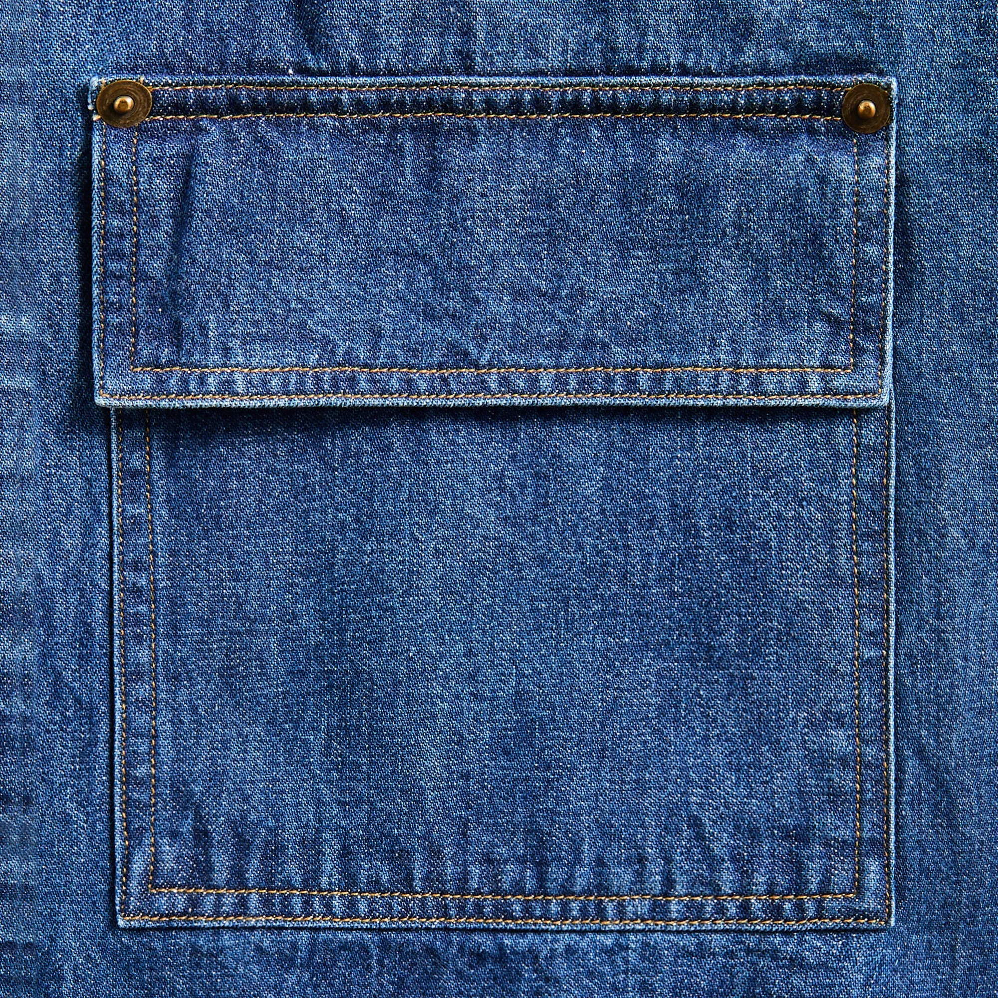 Auralee Selvedge Light OZ Denim Shirt - Medium Washed Indigo sold by Kith product image thumbnail 3