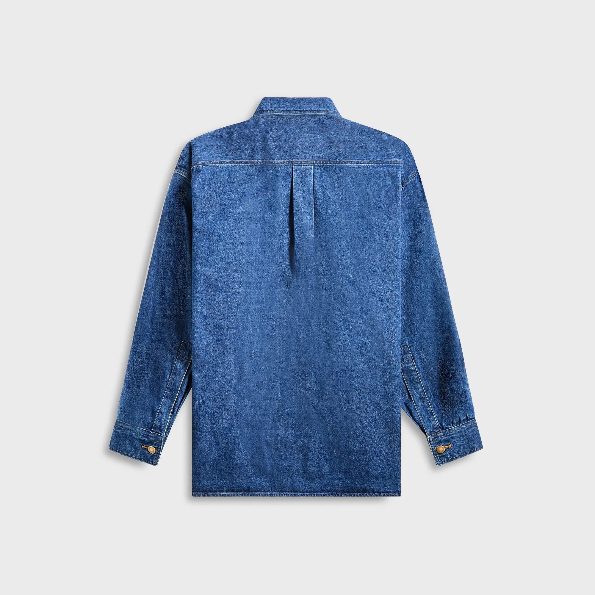 Auralee Selvedge Light OZ Denim Shirt - Medium Washed Indigo sold by Kith product image thumbnail 2