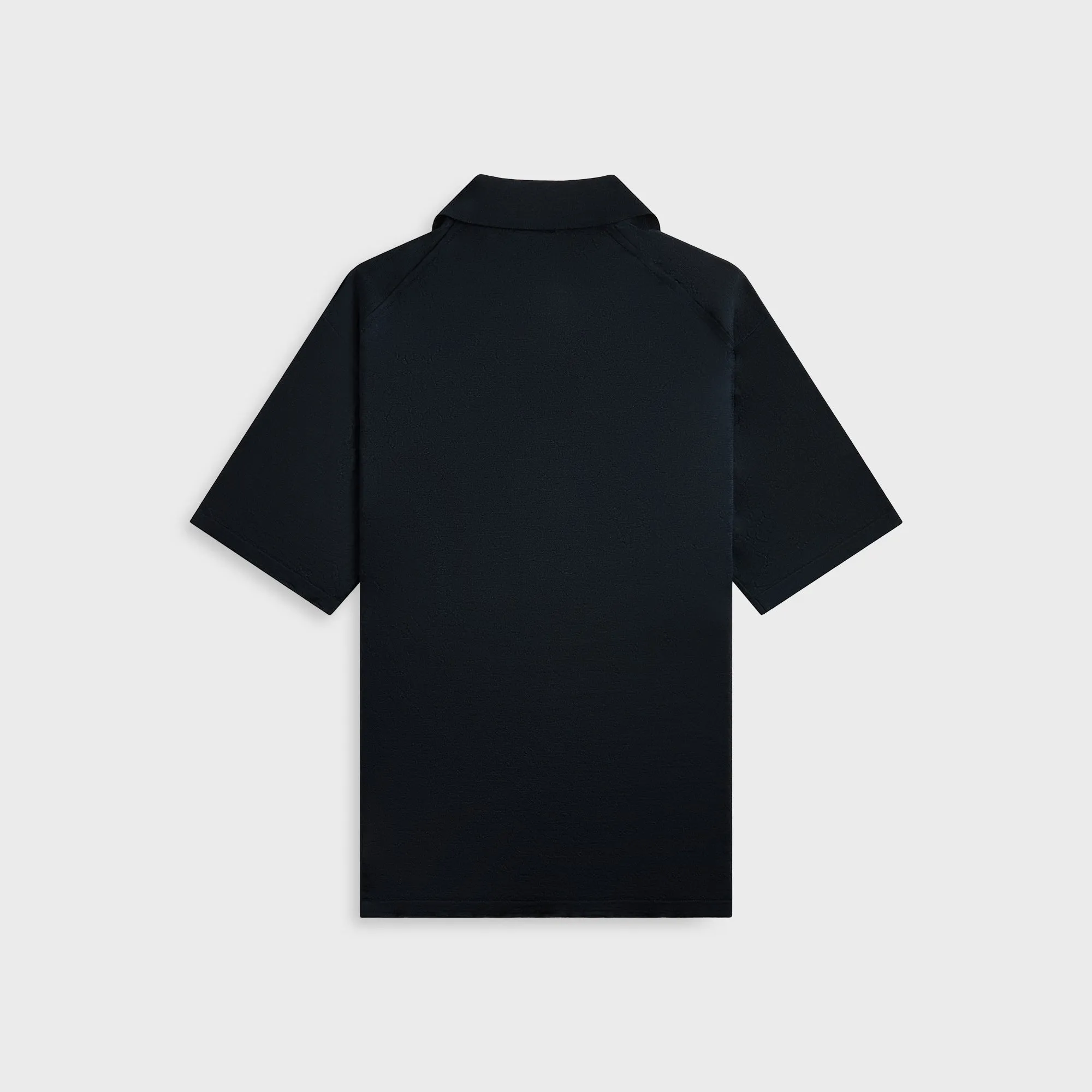 Auralee Product Dyed Wool Knit Polo - Navy sold by Kith product image thumbnail 2