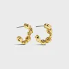 Alexis Bittar Asterales Gold CZ Small Hoop Earring - Gold sold by Kith