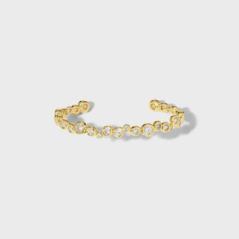 Alexis Bittar Asterales Gold CZ Skinny Cuff - Gold sold by Kith