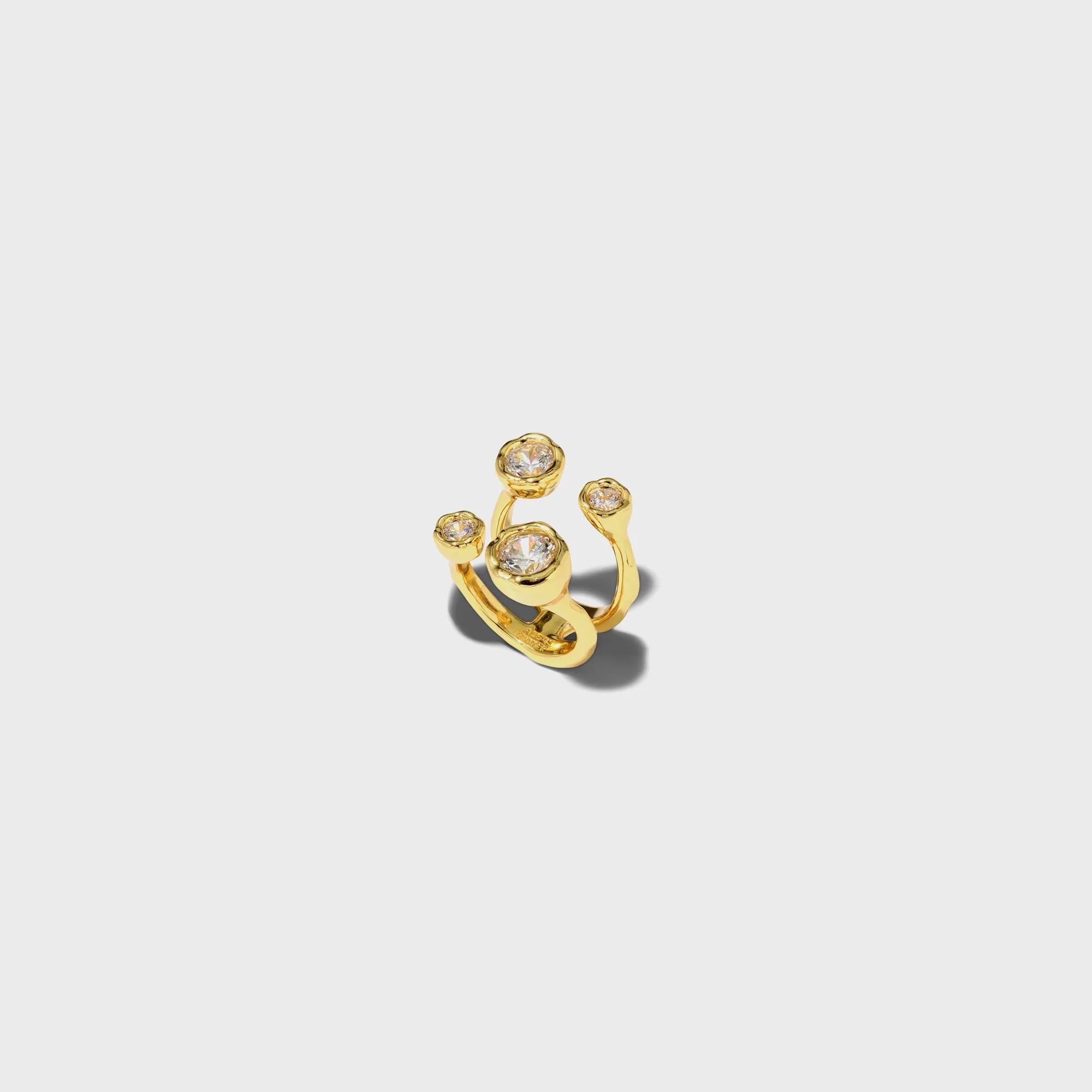 Alexis Bittar Asterales Gold CZ Open Ring - Gold sold by Kith product image thumbnail 2