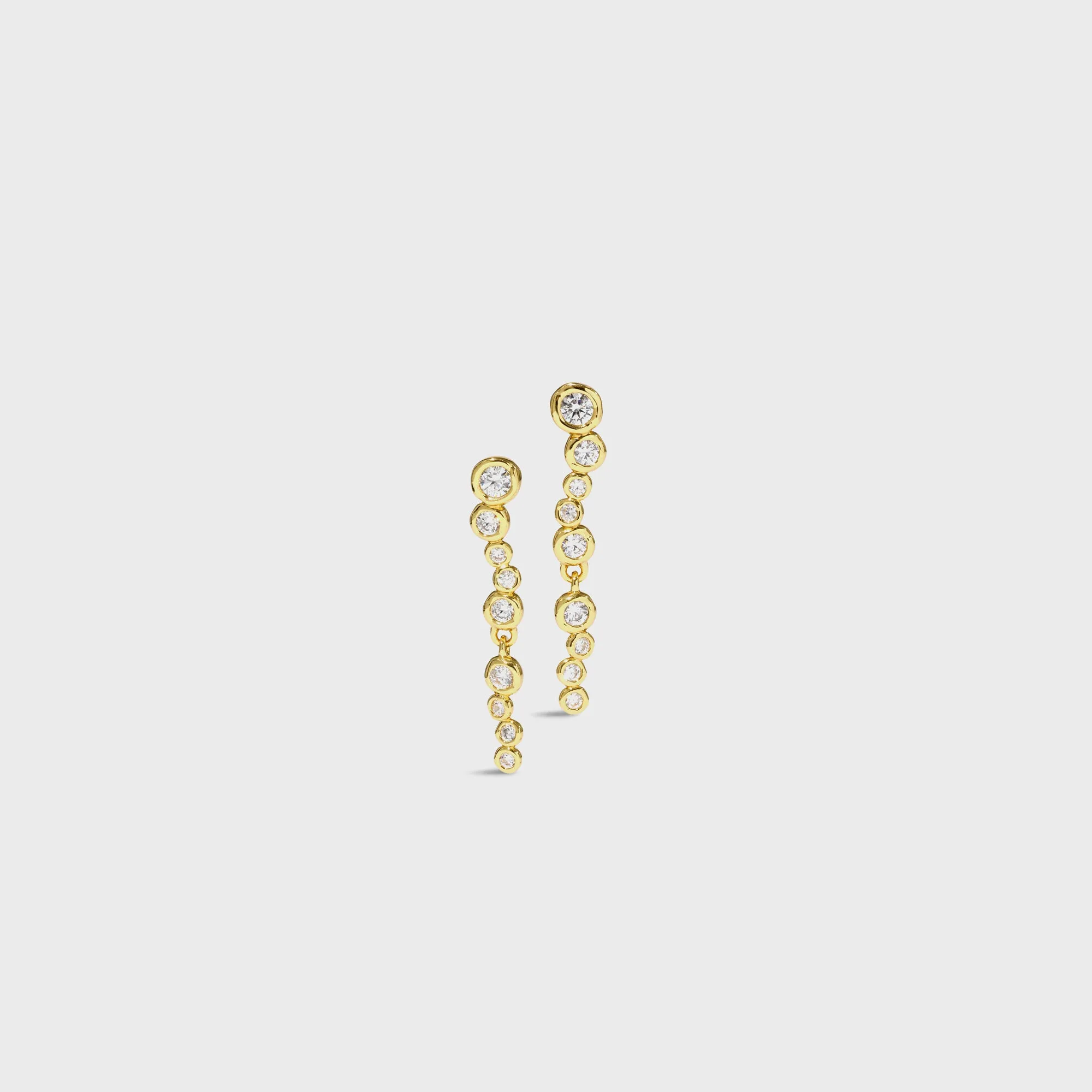 Alexis Bittar Asterales Gold CZ Linear Post Earring - Gold sold by Kith