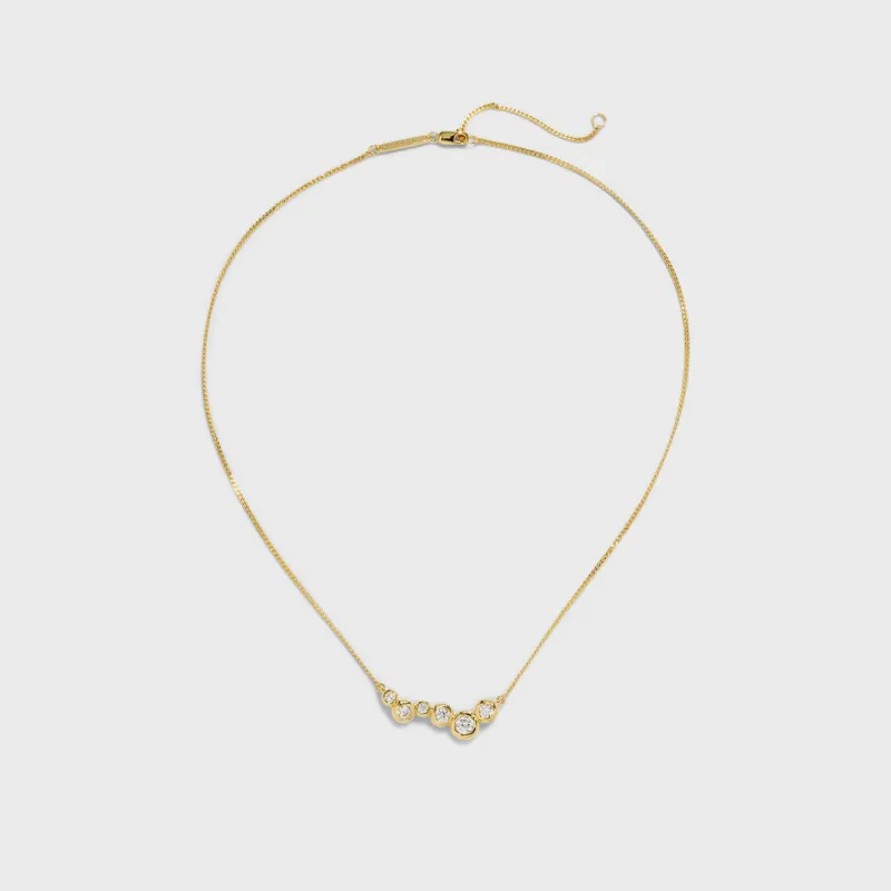 Alexis Bittar Asterales Gold CZ Constellation Necklace - Gold sold by Kith
