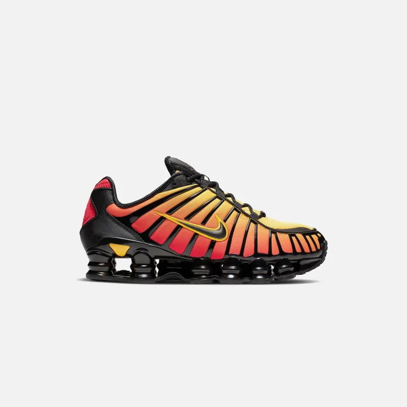 Nike Shox TL - Black / Black Amarillo / University Red sold by Kith