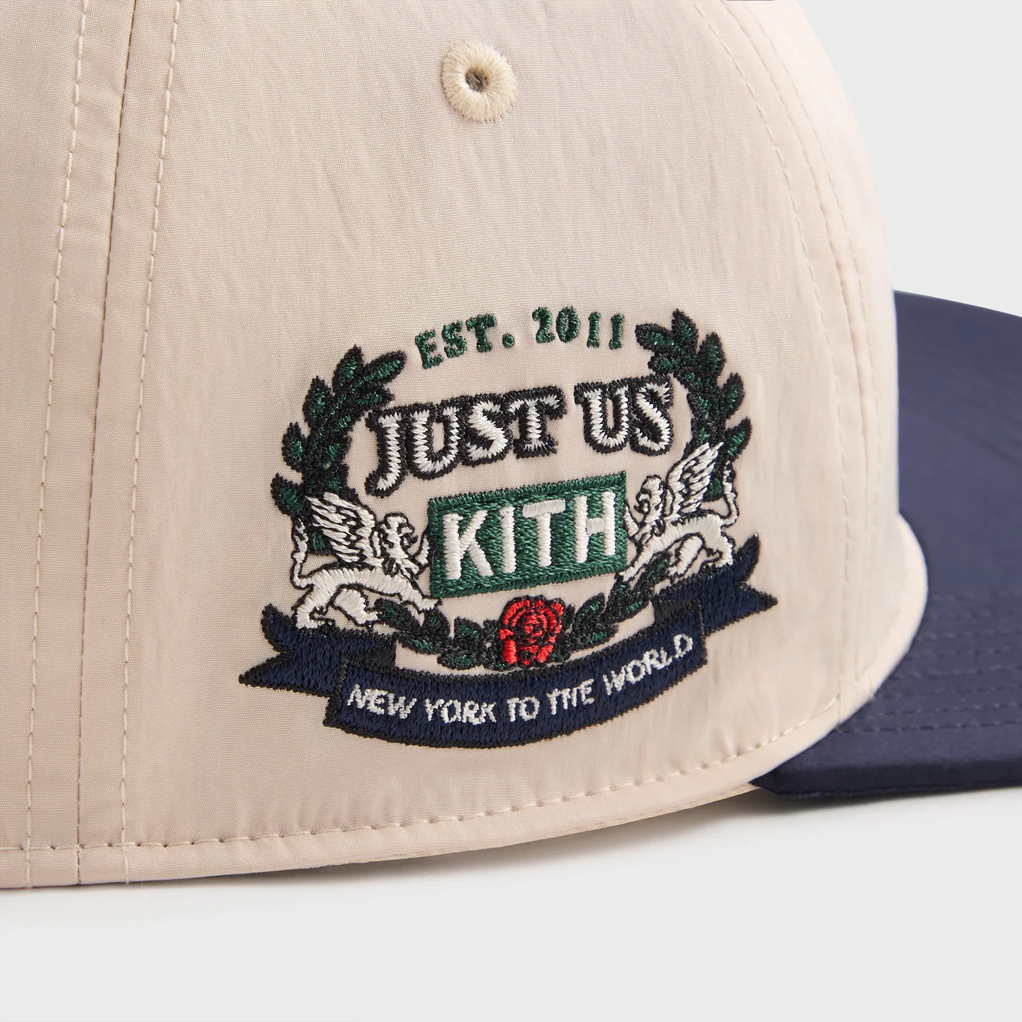 Kith & '47 for the New York Yankees Wrinkle Nylon Hitch SL Snapback - Sandrift / Nocturnal sold by Kith product image thumbnail 5