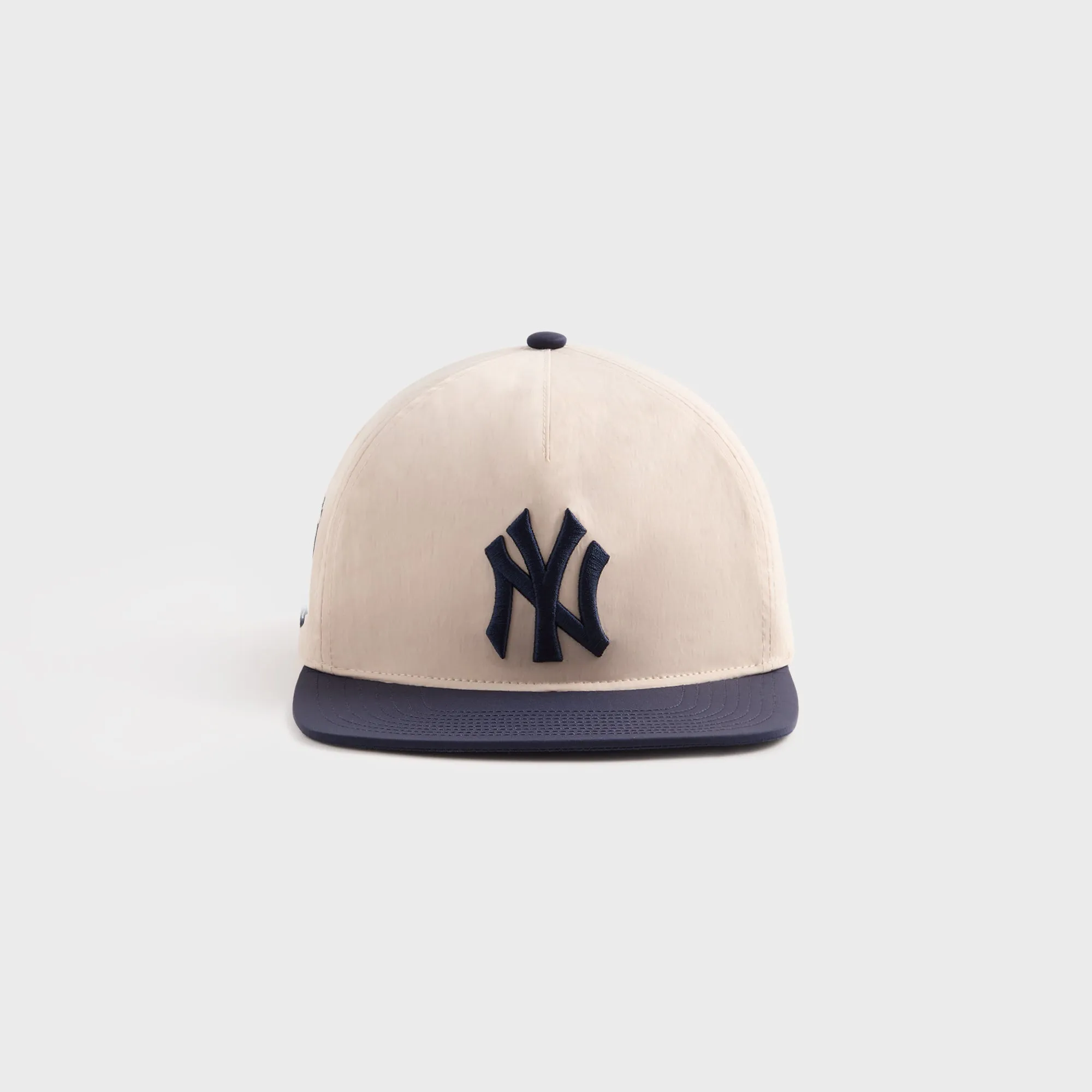 Kith & '47 for the New York Yankees Wrinkle Nylon Hitch SL Snapback - Sandrift / Nocturnal sold by Kith