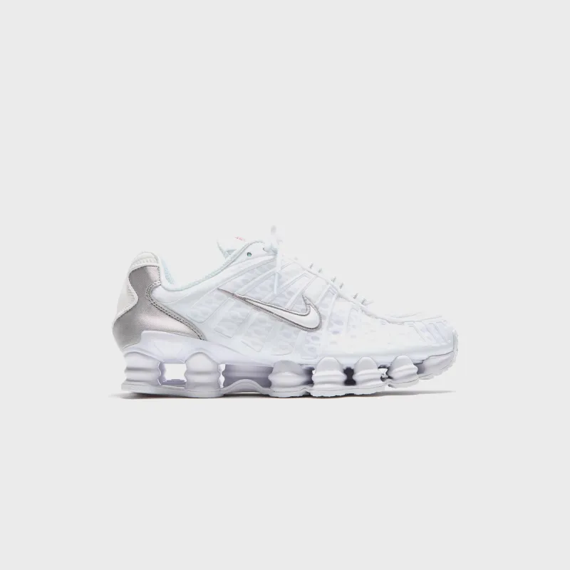 Nike Shox TL - White / Metallic Silver / Max Orange sold by Kith