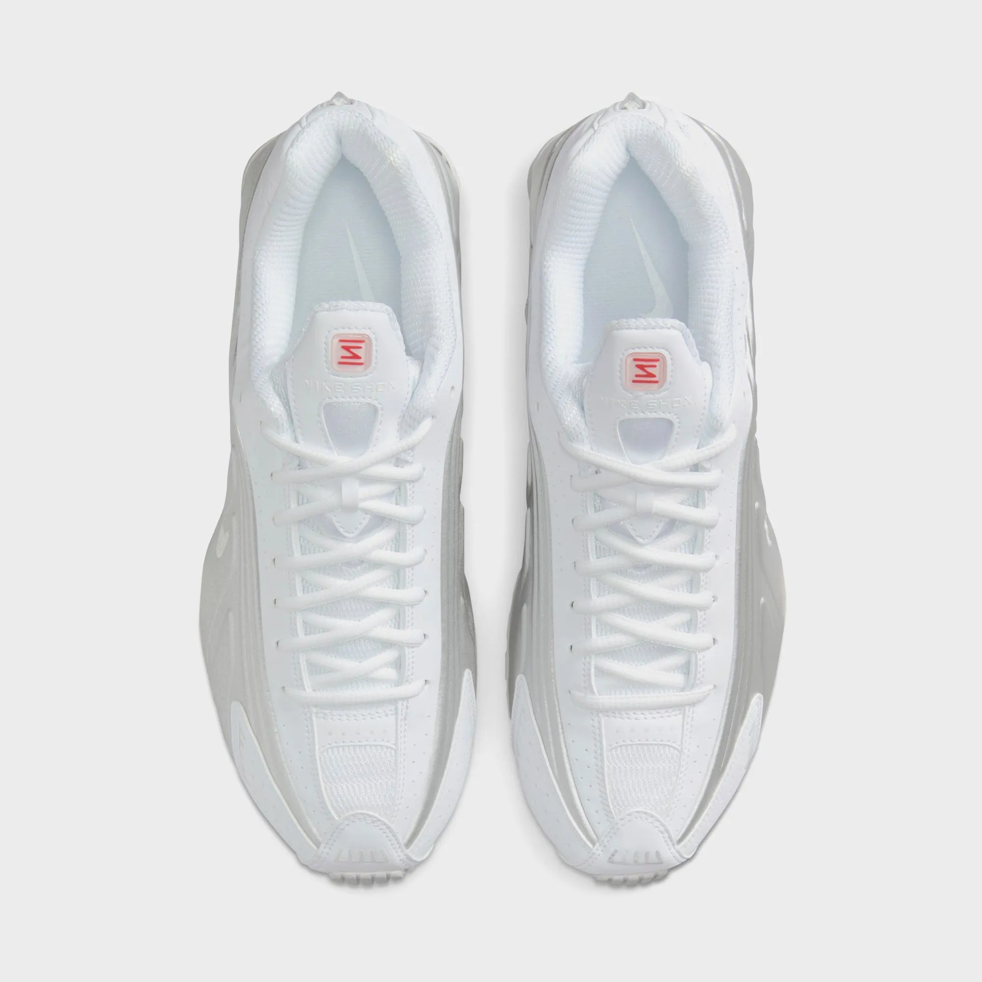 Nike Shox R4 - White / Metallic Silver / White / Bright Crimson sold by Kith product image thumbnail 4