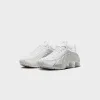Nike Shox R4 - White / Metallic Silver / White / Bright Crimson sold by Kith