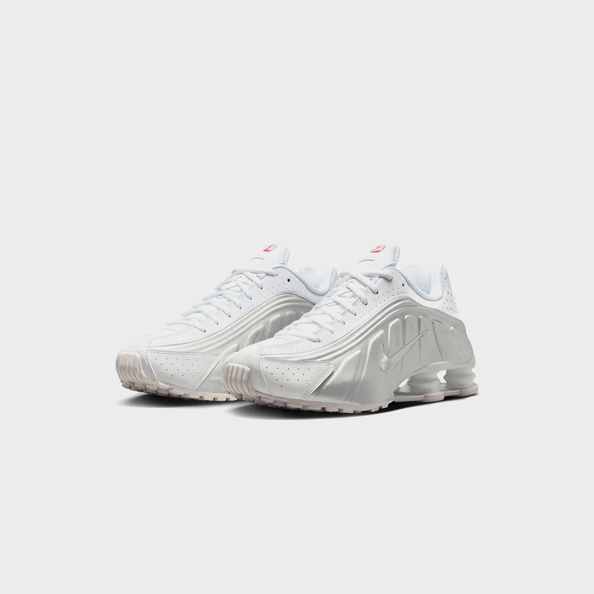 Nike Shox R4 - White / Metallic Silver / White / Bright Crimson sold by Kith product image thumbnail 2