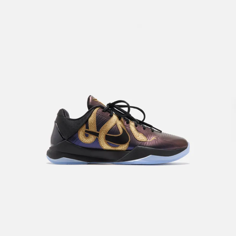 Nike Kobe V Protro - Eggplant / Black / Metallic Gold sold by Kith
