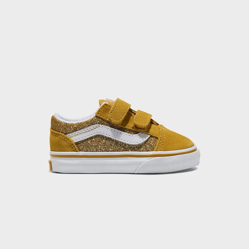 VANS PS Old Skool Glitter - Champagne Gold sold by Kith
