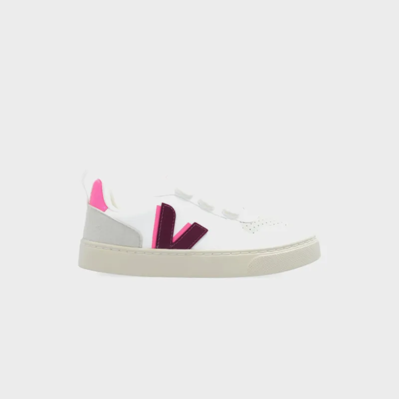 Veja PS V-10 - White / Magenta Sari sold by Kith