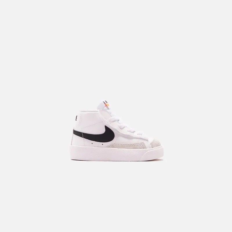 Nike TD Blazer Mid '77 - White / Black / Total Orange sold by Kith