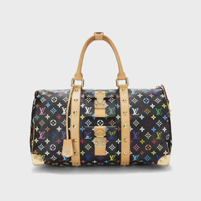 WGACA Louis Vuitton Keepall 45 - Black / Multi sold by Kith