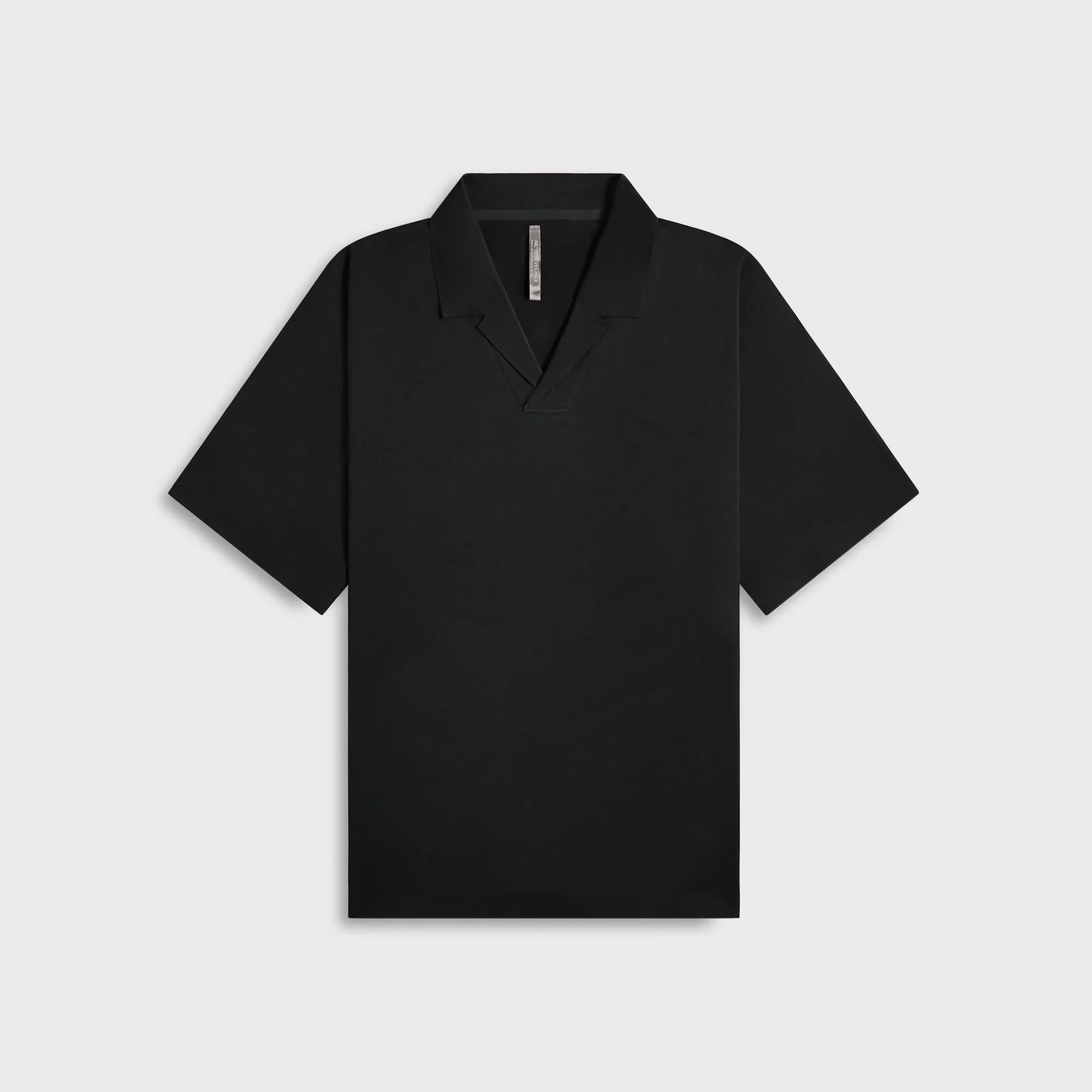 Veilance Metron Short Sleeve Polo Shirt - Black sold by Kith