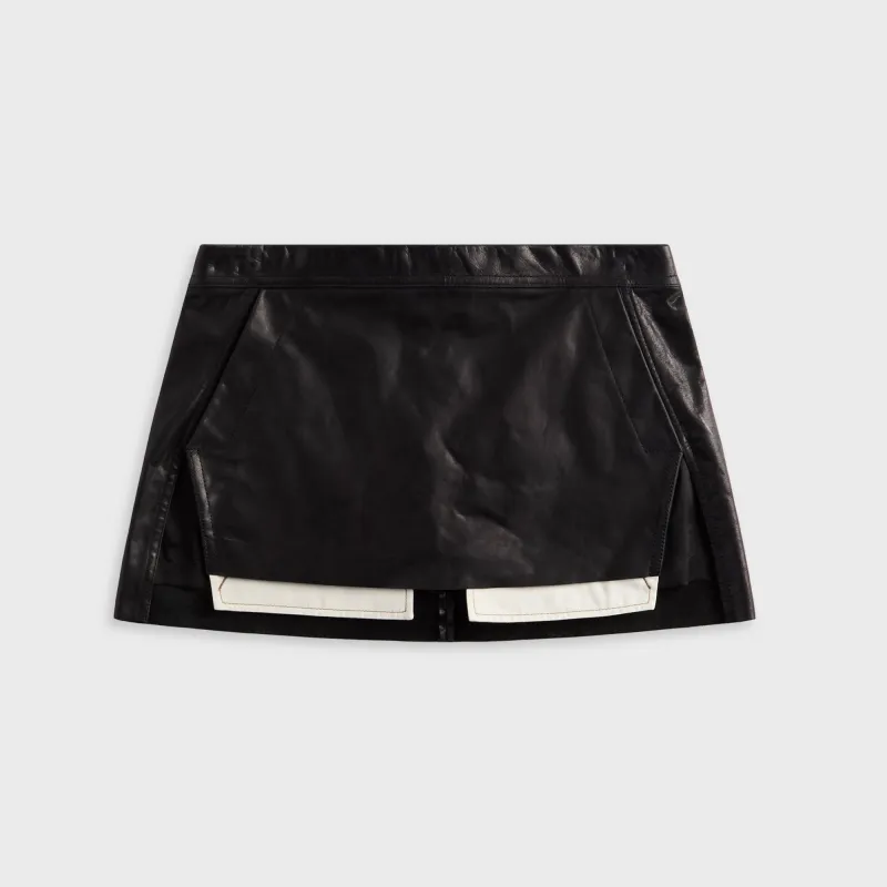 Rick Owens Fog Cutoff Mini Skirt - Black sold by Kith