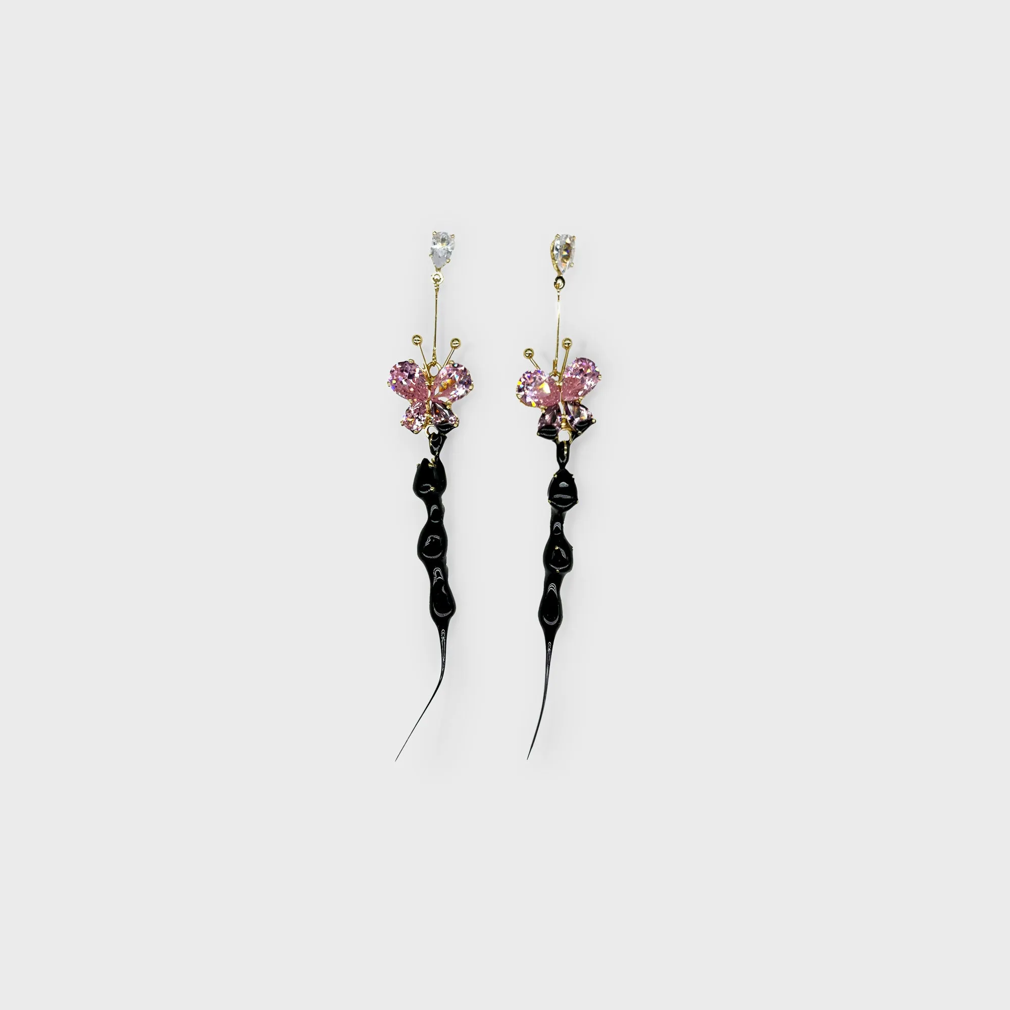 Ottolinger Butterfly Earring - Gold / Black sold by Kith