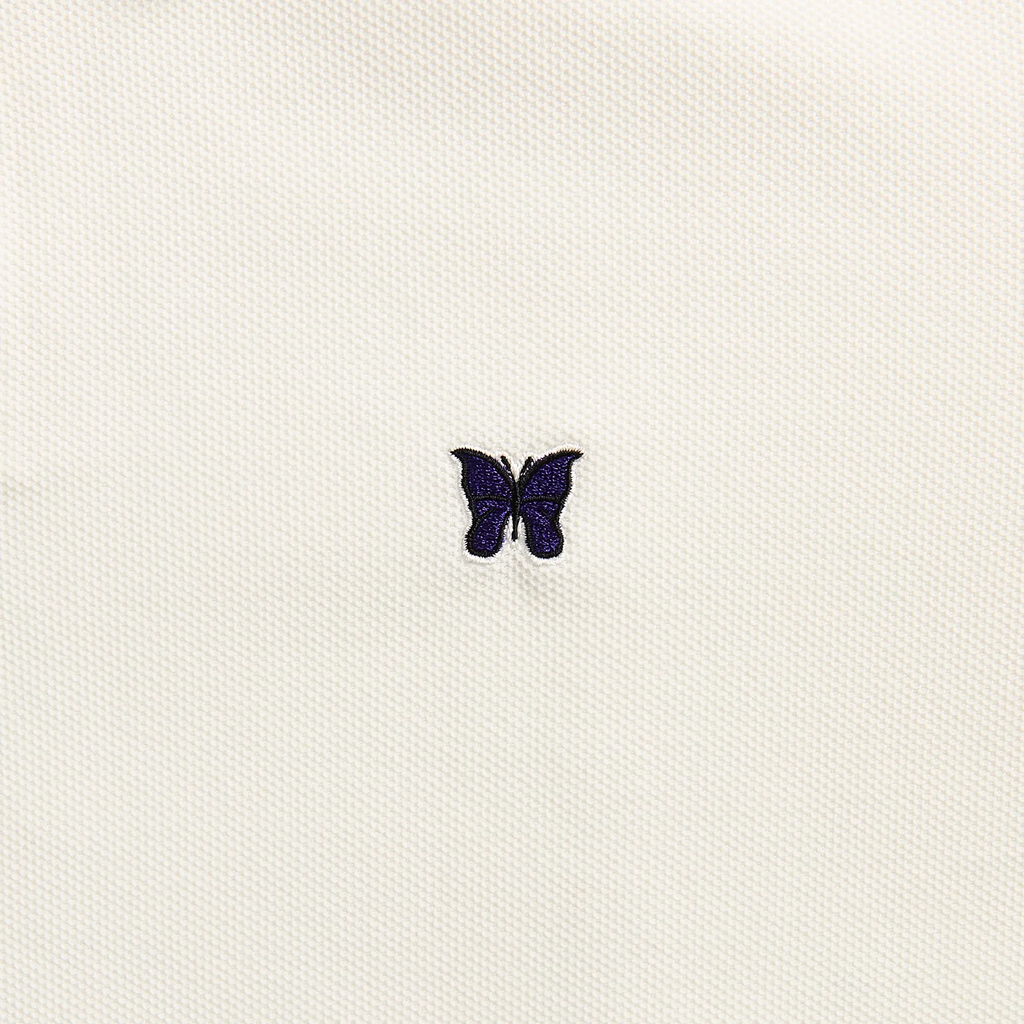 Needles Short Sleeve Polo Shirt Cotton Pique - White sold by Kith product image thumbnail 3