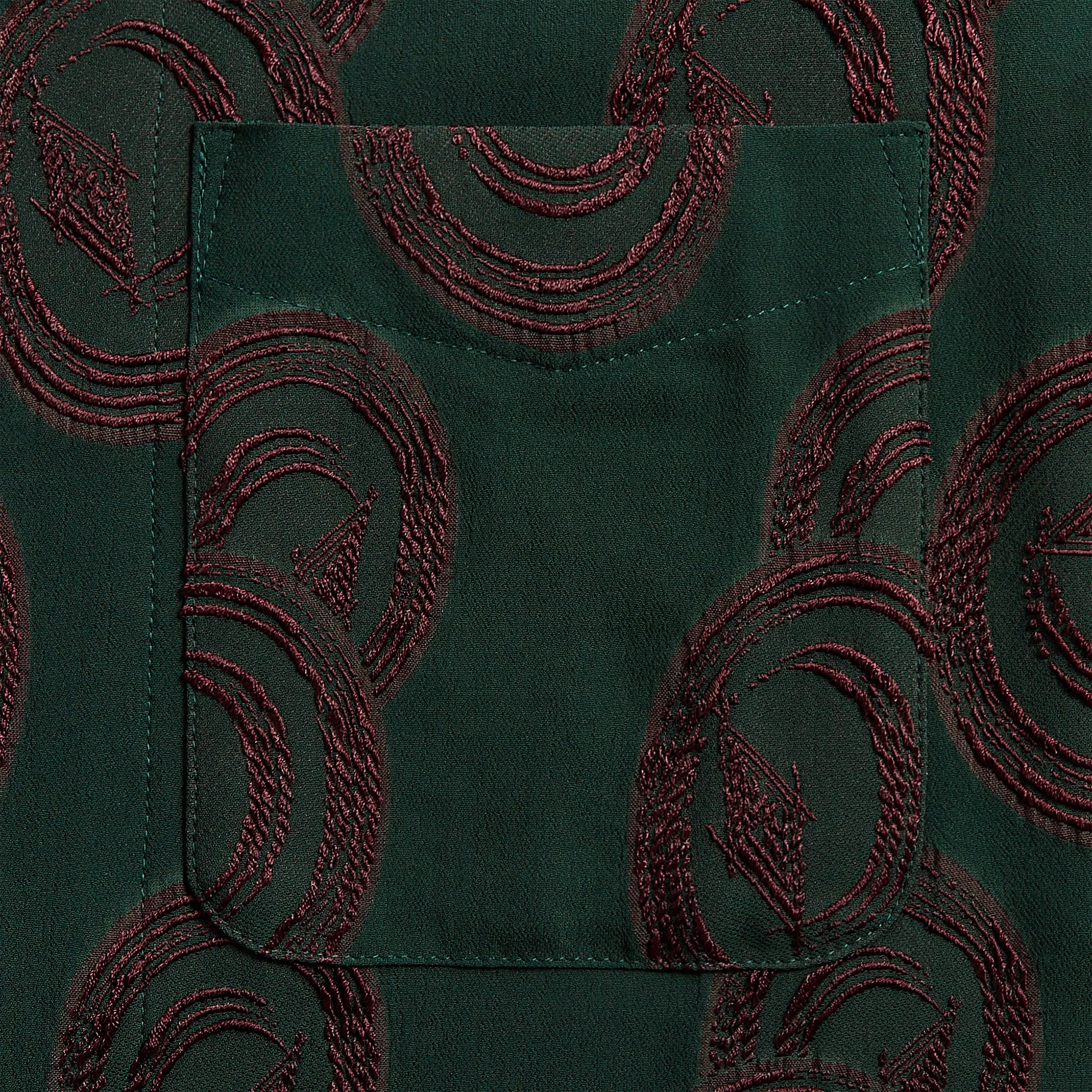 Needles Italian Collar Short Sleeve Shirt - Purple / Green sold by Kith product image thumbnail 3