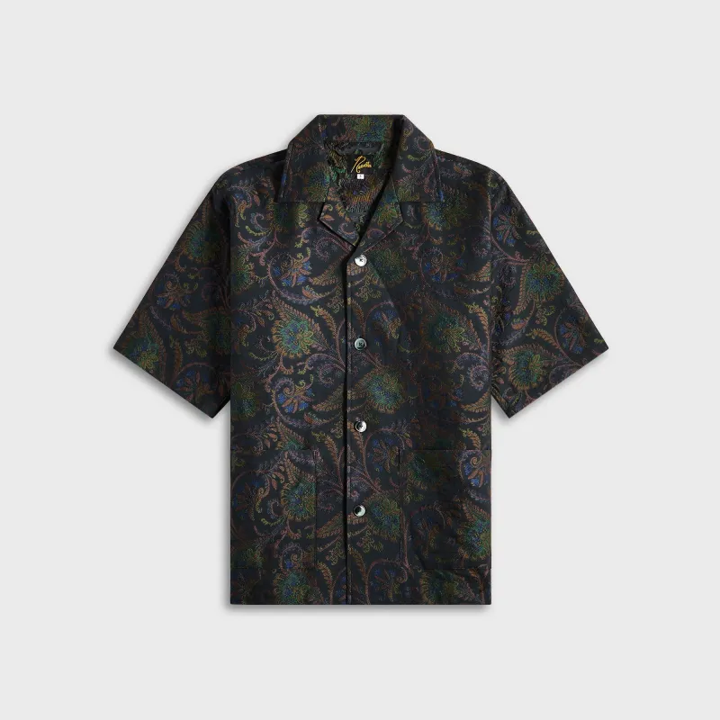 Needles Cabana Shirt - Paisley Jacquard - Navy sold by Kith