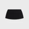 Miaou Micro Mini Skirt - Black Velvet sold by Kith