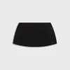 Miaou Micro Mini Skirt - Black Velvet sold by Kith