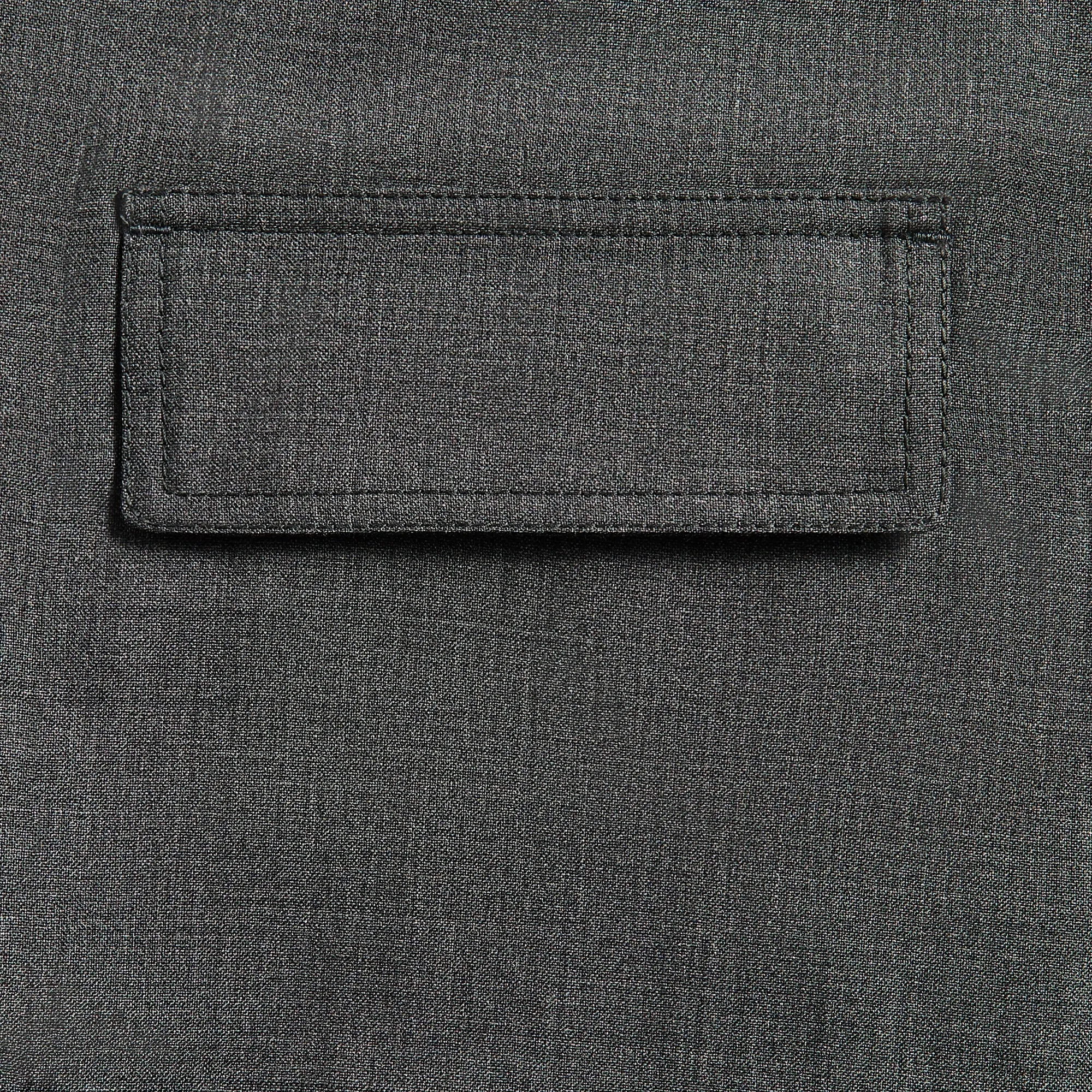 Lemaire Light Tailored Overshirt - Grey Melange sold by Kith product image thumbnail 3