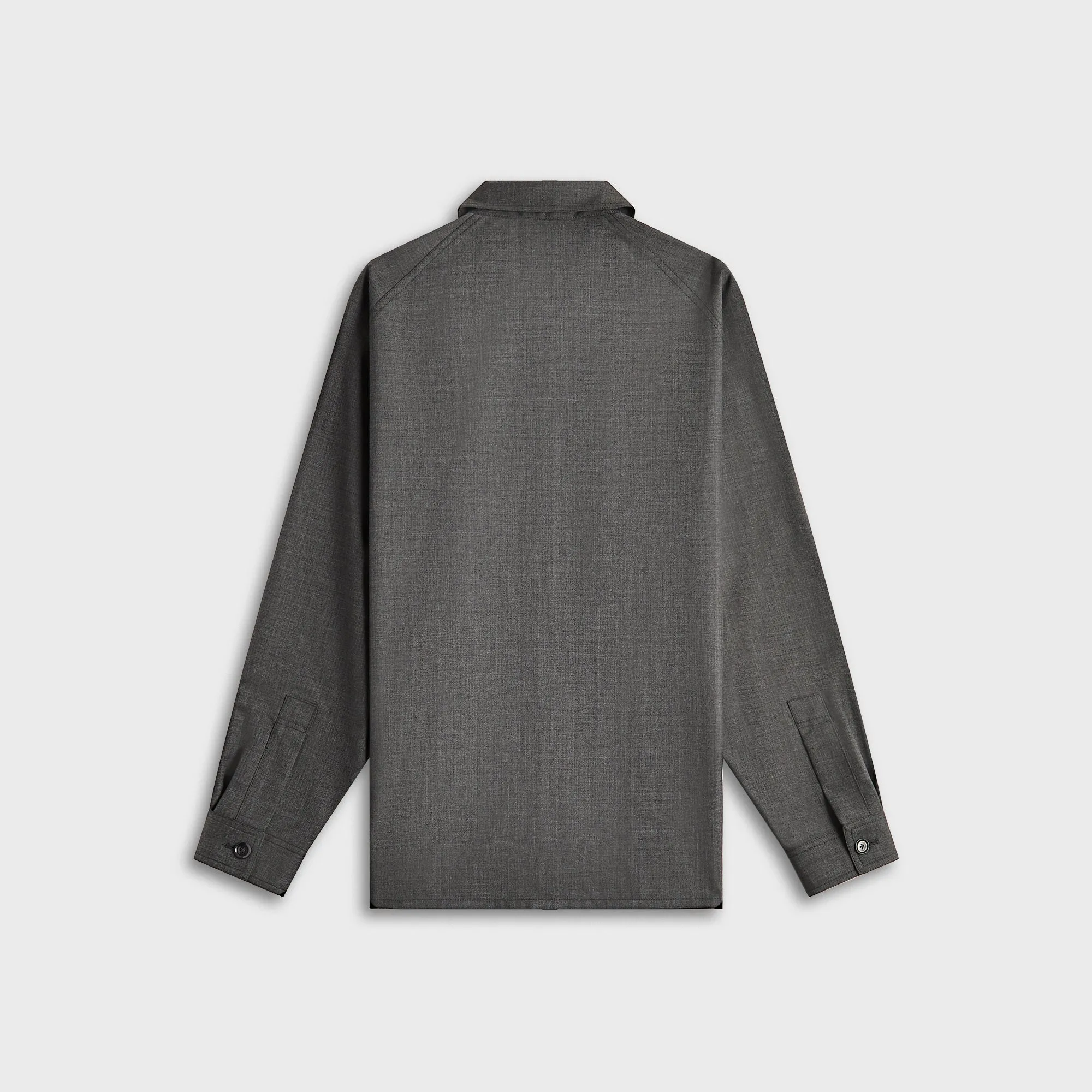 Lemaire Light Tailored Overshirt - Grey Melange sold by Kith product image thumbnail 2