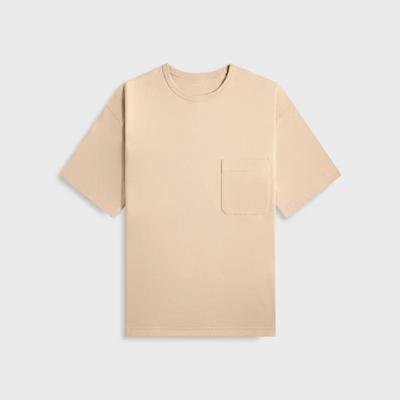 Lemaire Boxy Short Sleeve Tee - Warm Beige sold by Kith