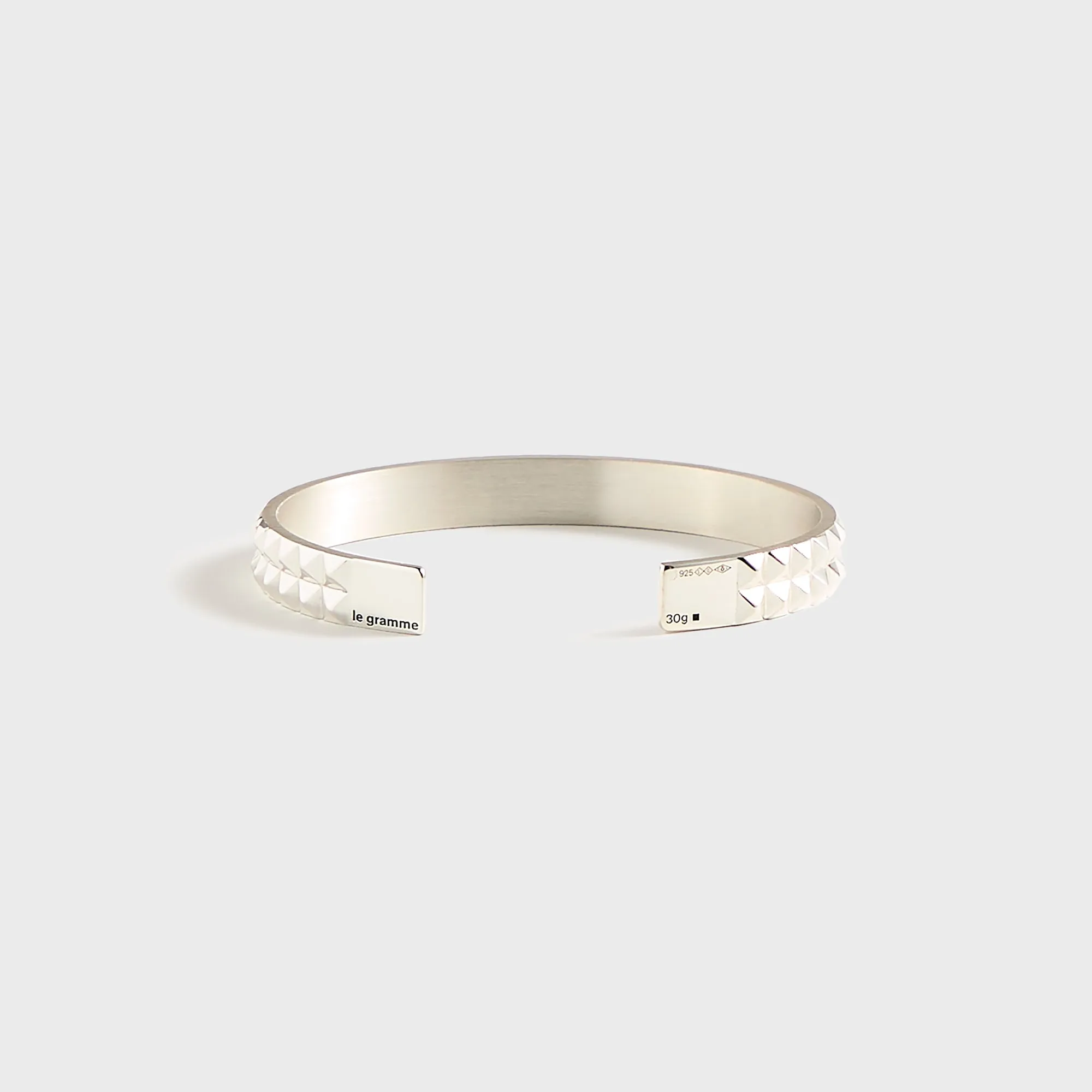 Le Gramme Bracelet Ruban GDES Pyramids - Silver sold by Kith product image thumbnail 2