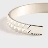 Le Gramme Bracelet Ruban GDES Pyramids - Silver sold by Kith