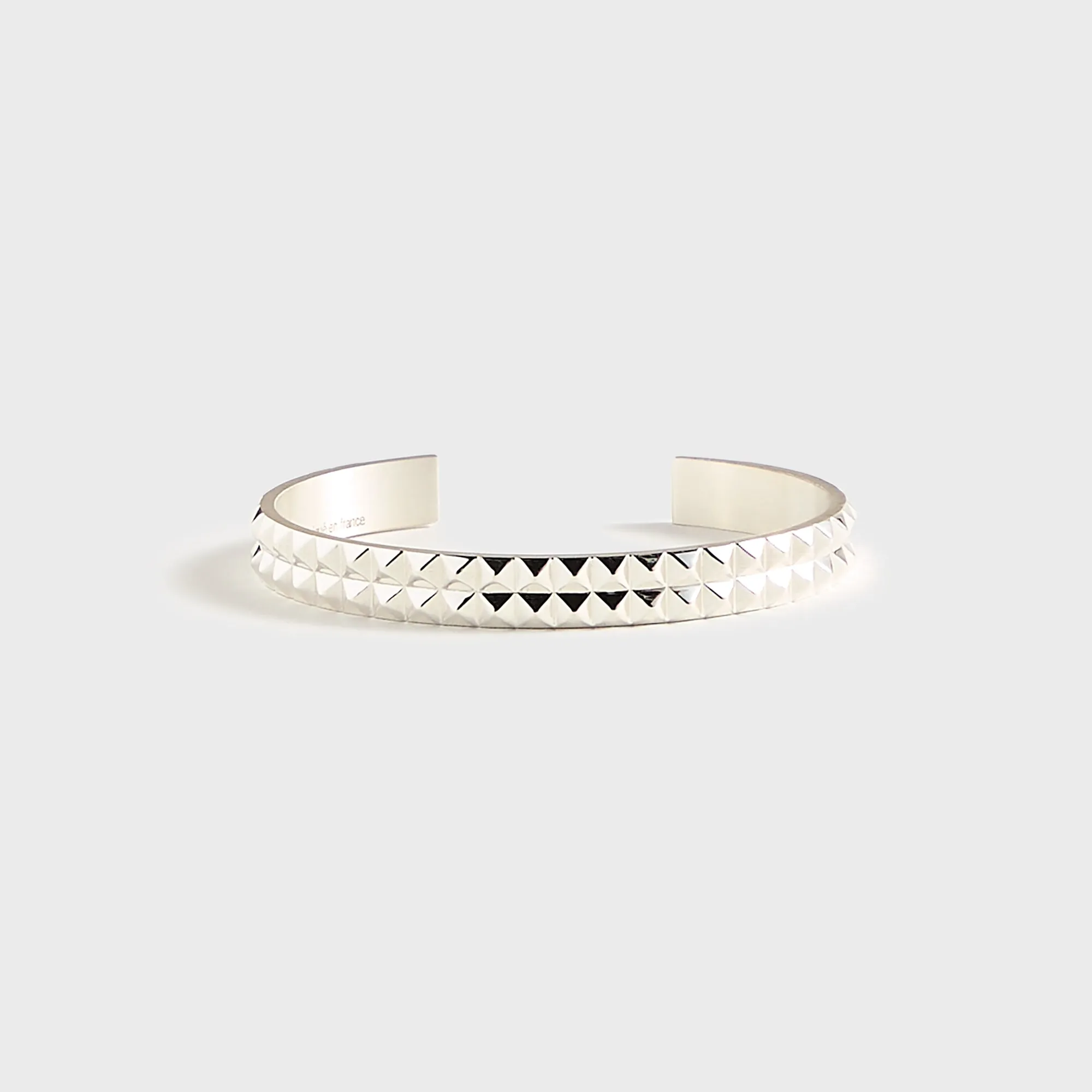 Le Gramme Bracelet Ruban GDES Pyramids - Silver sold by Kith