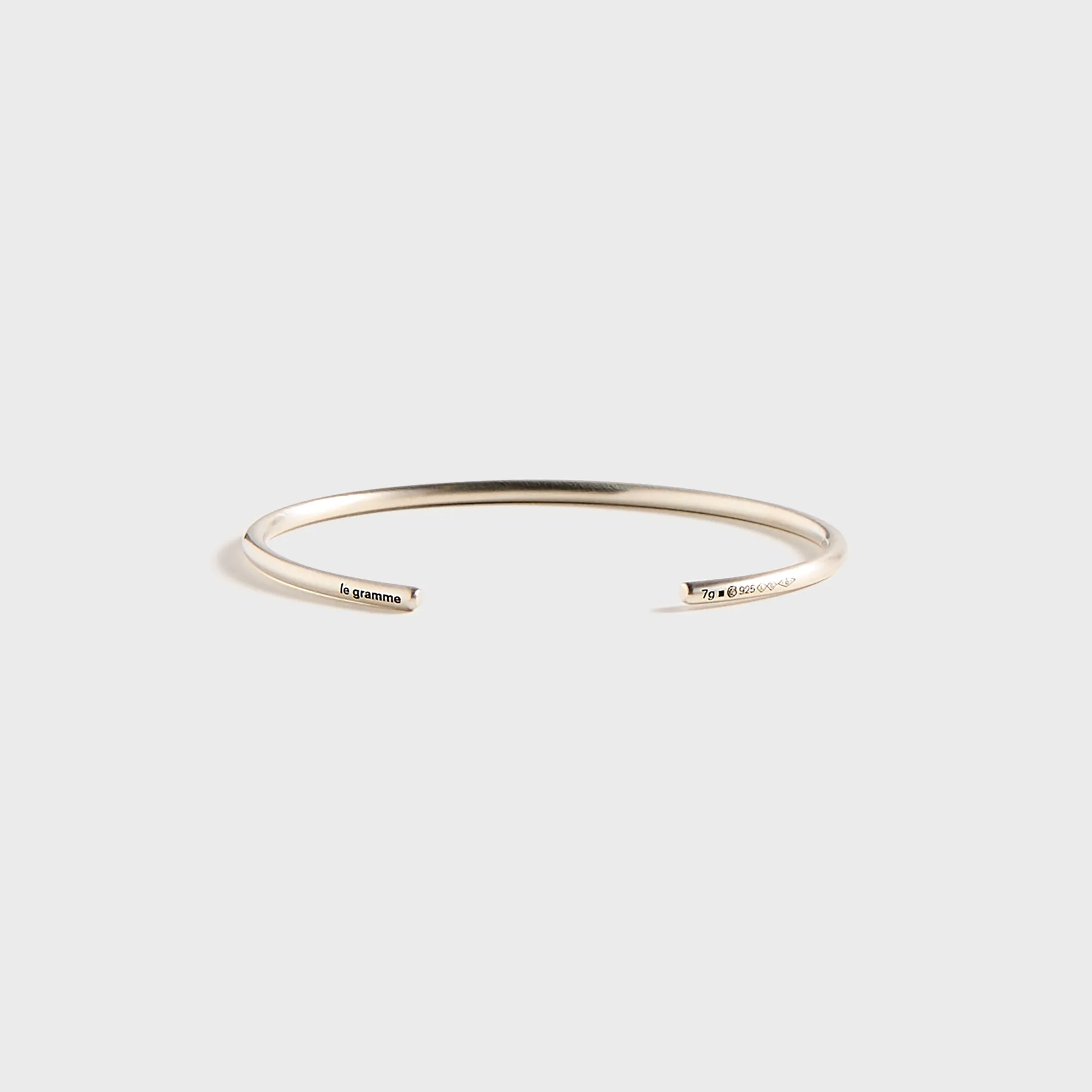 Le Gramme 7g Brushed Sterling Silver Bangle Bracelet - Silver sold by Kith product image thumbnail 2
