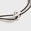 Le Gramme 3g Polished Sterling Silver Entrelacs Cord Bracelet - Gold / Silver sold by Kith